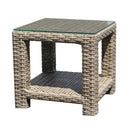 NorthCape, Grand Stafford Square End Table with Glass
