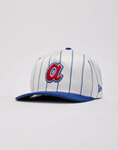 New Era MLB Atlanta Braves Satin Pinstripe 9Fifty A-Frame Snapback