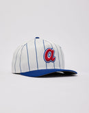 New Era MLB Atlanta Braves Satin Pinstripe 9Fifty A-Frame Snapback