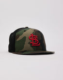 New Era MLB St. Louis Cardinals Woodland Camo 9Fifty Trucker Hat