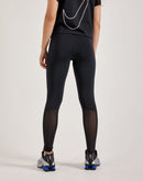 Nike Pro Mid-Rise Mesh-Paneled Leggings