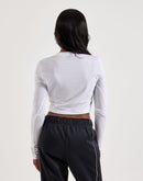 Nike Sportswear Chill Knit Long-Sleeve Cropped Shirt