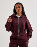 Nike Phoenix Fleece Loose Full-Zip Cropped Hoodie