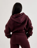 Nike Phoenix Fleece Loose Full-Zip Cropped Hoodie