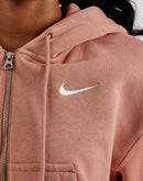 Nike Phoenix Fleece Loose Full-Zip Cropped Hoodie