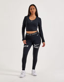 Nike Pro Dri-FIT Cropped Long-Sleeve Top