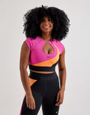 Nike Pro Sculpt Padded Short-Sleeve Sports Bra