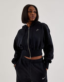 Nike Phoenix Fleece Cropped Full-Zip Hoodie