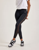Nike Pro Mid-Rise Mesh-Paneled Leggings