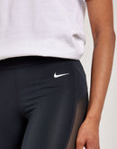 Nike Pro Mid-Rise Mesh-Paneled Leggings