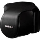 Nikon CB-N1000SA Black Leather Body Case Set for V1