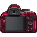 Nikon D5200 DX Digital SLR Camera w/ 18-55mm DX VR Lens (Red)