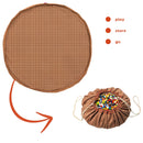 Organic Grid Brown Storage Bag