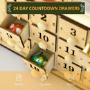 Christmas Advent Calendar, Countdown to Christmas Table Decoration with 24 Drawers