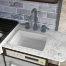 Uptown Elite Espresso Wooden Play Kitchen With Lights, Sounds and Working Ice Maker