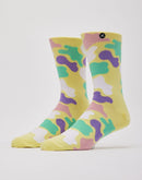 Odd Sox Easter Puddle Camo Crew Socks