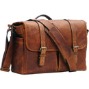 ONA The Brixton Camera and Laptop Messenger Bag Antique Cognac Leather