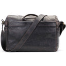 ONA The Brixton Camera and Laptop Messenger Bag Dark Truffle Leather