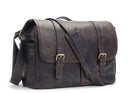 ONA The Brixton Camera and Laptop Messenger Bag Dark Truffle Leather