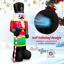 8 Feet Inflatable Nutcracker Soldier With 2 Built-in LED Lights