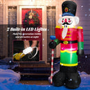 8 Feet Inflatable Nutcracker Soldier With 2 Built-in LED Lights