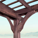 Somerville 14x10 pergola – walnut stain