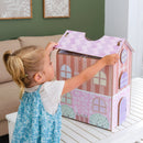 Play & Store Cottage Wooden Dollhouse With 36 Accessories