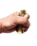 Tabakh 4" Hand Held Service Bell 2 Inch Diameter - Polished Brass