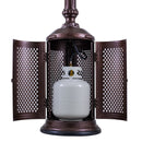 Antique Bronze "VINTAGE" cast aluminum PROPANE patio heater with push button ignition- 2 boxes