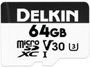 Delkin Devices 64GB Hyperspeed UHS-I microSDXC Memory Card with SD Adapter