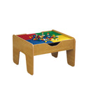 Reversible Wooden Activity Table With Board and Train Set - Natural