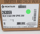 Pentair 2.5" 2-Port CPVC FullfloXF Diverter Valve 263059