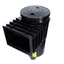 Pentair Bermuda Skimmer 2" Slip Ports Body, Lid, Black, Gunite | 506365
