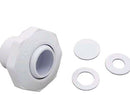 Pentair Economy Insider Wall Fittings, 1" Slip Inlet with Snap-in 3/8", White | 542000