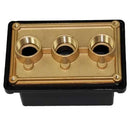 Pentair Junction Box Brass Base w/ Polycarbonate Cover, (3) - 1/2 in. ports | 78310500