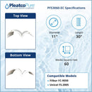 Pleatco DE Grid Filter Replacement for Unicel: FS-2005, Filbur: FC-9550, White PFS3060-EC