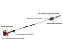 ECHO PPF-2620 Power Pruner Pole Saw 12" Bar Extended Length 25.4cc Engine