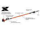 ECHO PPT-2620 Pole Saw Extended Reach, 12" Bar Loop Handle
