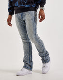 Preme Diamond Rhinestone Slim Denim Jeans