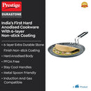 Prestige Durastone 25 cm Non-Stick Hard Anodised Tawa, 10-Inch