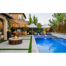 Prism Hardscapes - Hampton Round Concrete & Hardwood Fire Pit Bowl