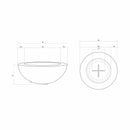 Prism Hardscapes - Moderno Series 6 Round Concrete Fire Bowl