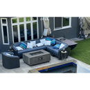 Prism Hardscapes - Porto Series 58 Rectangular Concrete Fire Table w/ Hidden Propane Storage