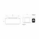 Prism Hardscapes - Porto Series 58 Rectangular Concrete Fire Table w/ Hidden Propane Storage
