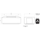Prism Hardscapes - Porto Series 68 Rectangular Concrete Fire Table w/ Hidden Propane Storage