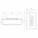 Prism Hardscapes - Tavola Series 1 Rectangular Concrete Fire Pit Table