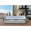 Prism Hardscapes - Tavola Series 110 Rectangular Concrete Fire Pit Table w/ Wind Guard