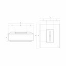Prism Hardscapes - Tavola Series 7 Rectangular Concrete Fire Pit Table