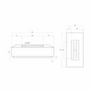 Prism Hardscapes - Tavola Series 8 Rectangular Concrete Fire Pit Table