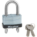 Master Lock 1-3/4 In. W. Warded Keyed Different Padlock with 5/8 In. To 2 In. Adjustable Shackle